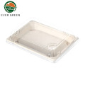 Disposable Sugarcane Bagasse Cuisine Food Plate Cutlery Set